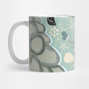 Snowman Winter Pattern Mug